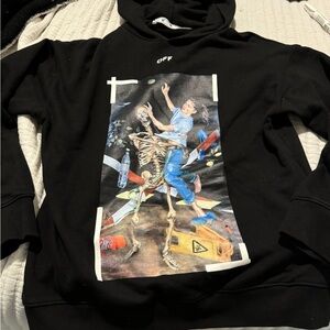 Brand off white skeleton hoodie